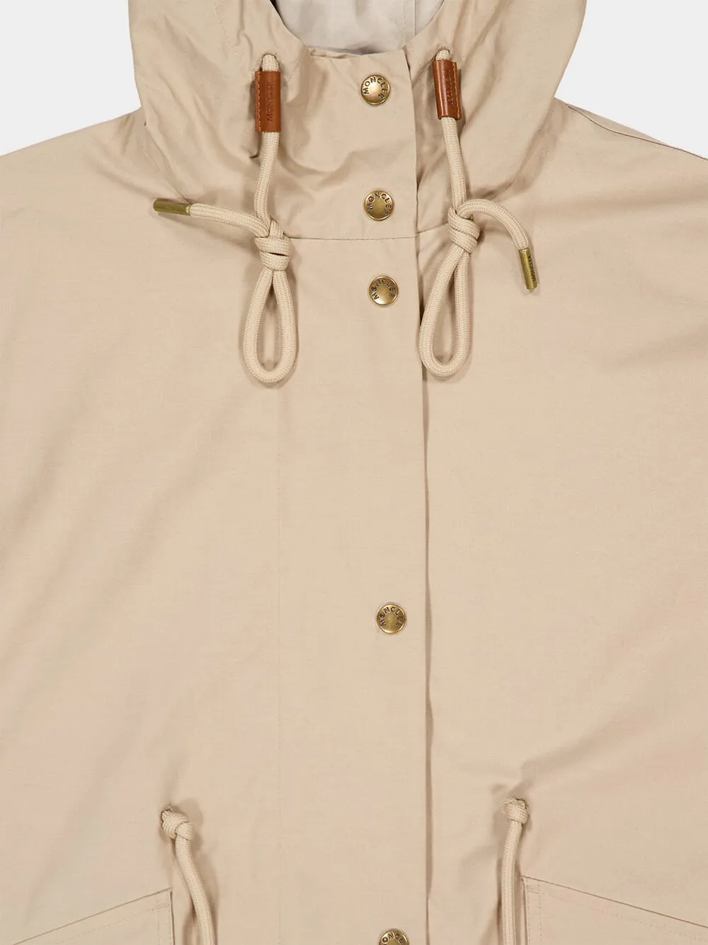 Beige Oversized Brunnera Hooded Parka sold by Fashion Clinic product image thumbnail 3