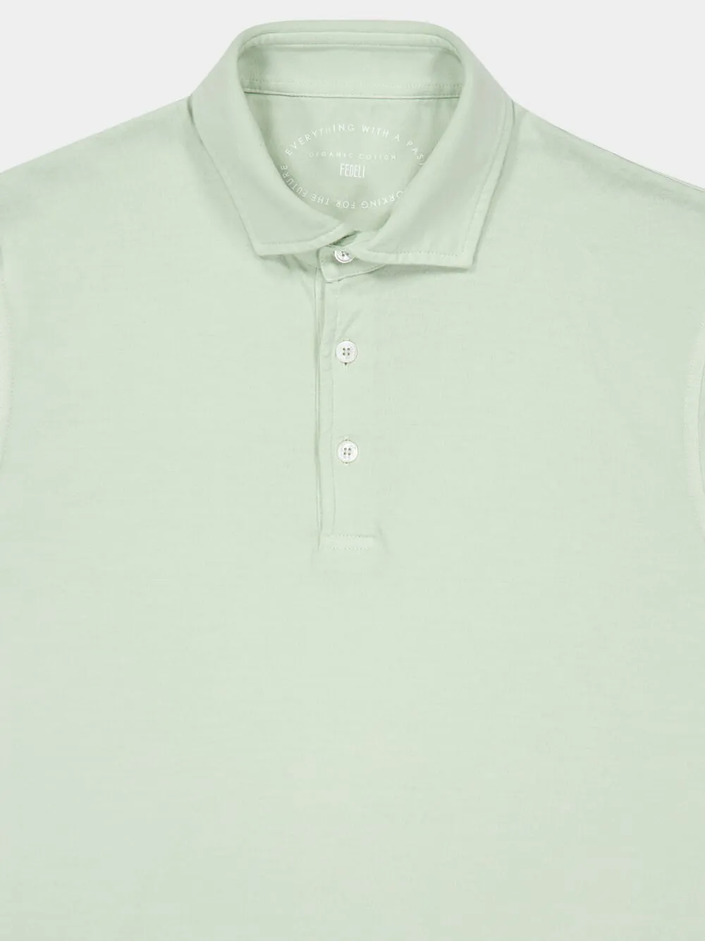 Ivy Green Knitted Cotton Polo Shirt sold by Fashion Clinic product image thumbnail 3