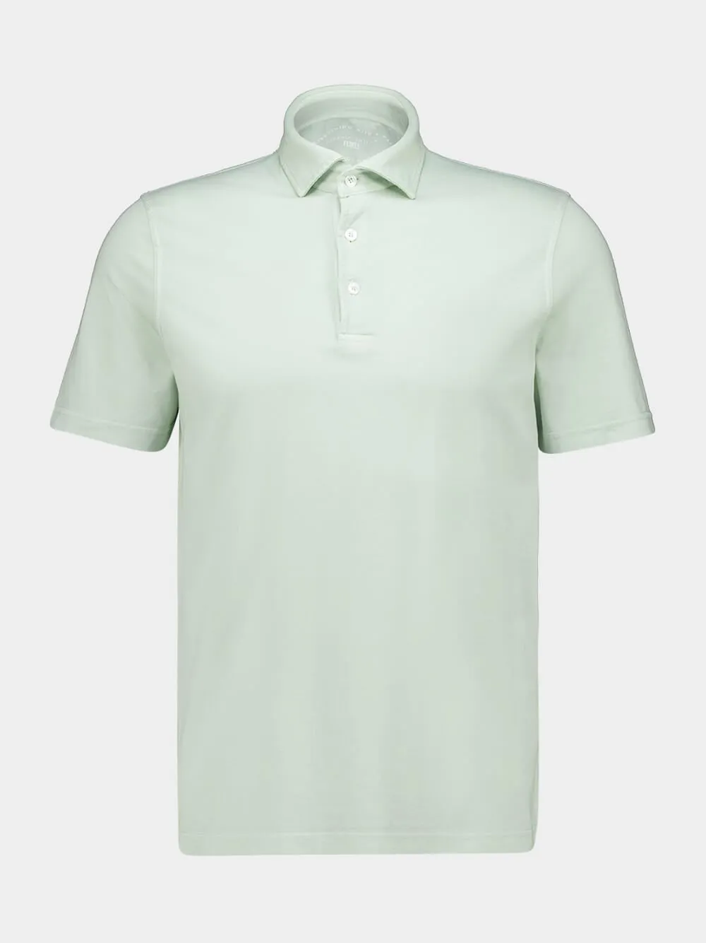 Ivy Green Knitted Cotton Polo Shirt sold by Fashion Clinic