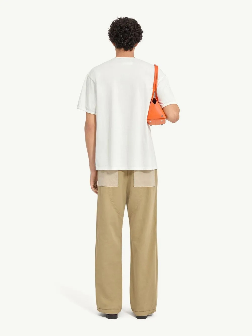 White Logo Print Cotton T-Shirt sold by Fashion Clinic product image thumbnail 3