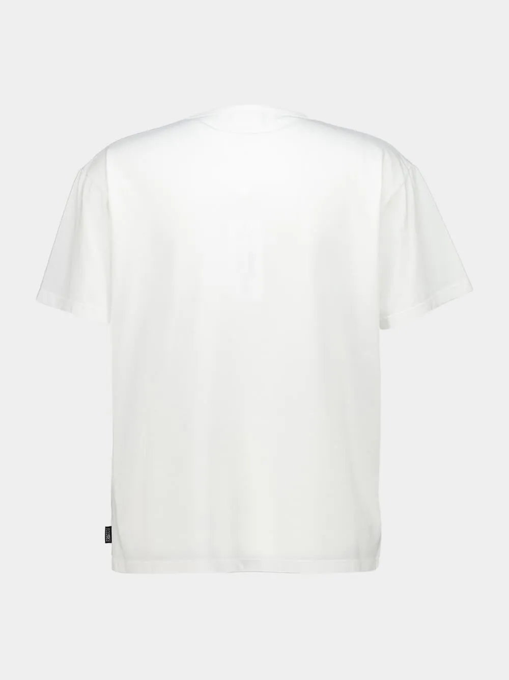 White Logo Print Cotton T-Shirt sold by Fashion Clinic product image thumbnail 4