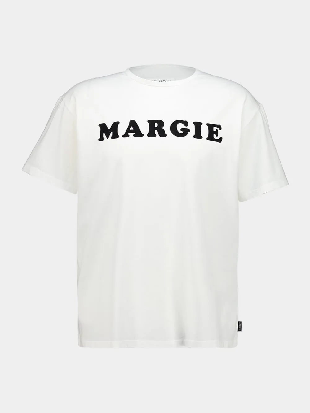 White Logo Print Cotton T-Shirt sold by Fashion Clinic product image thumbnail 2