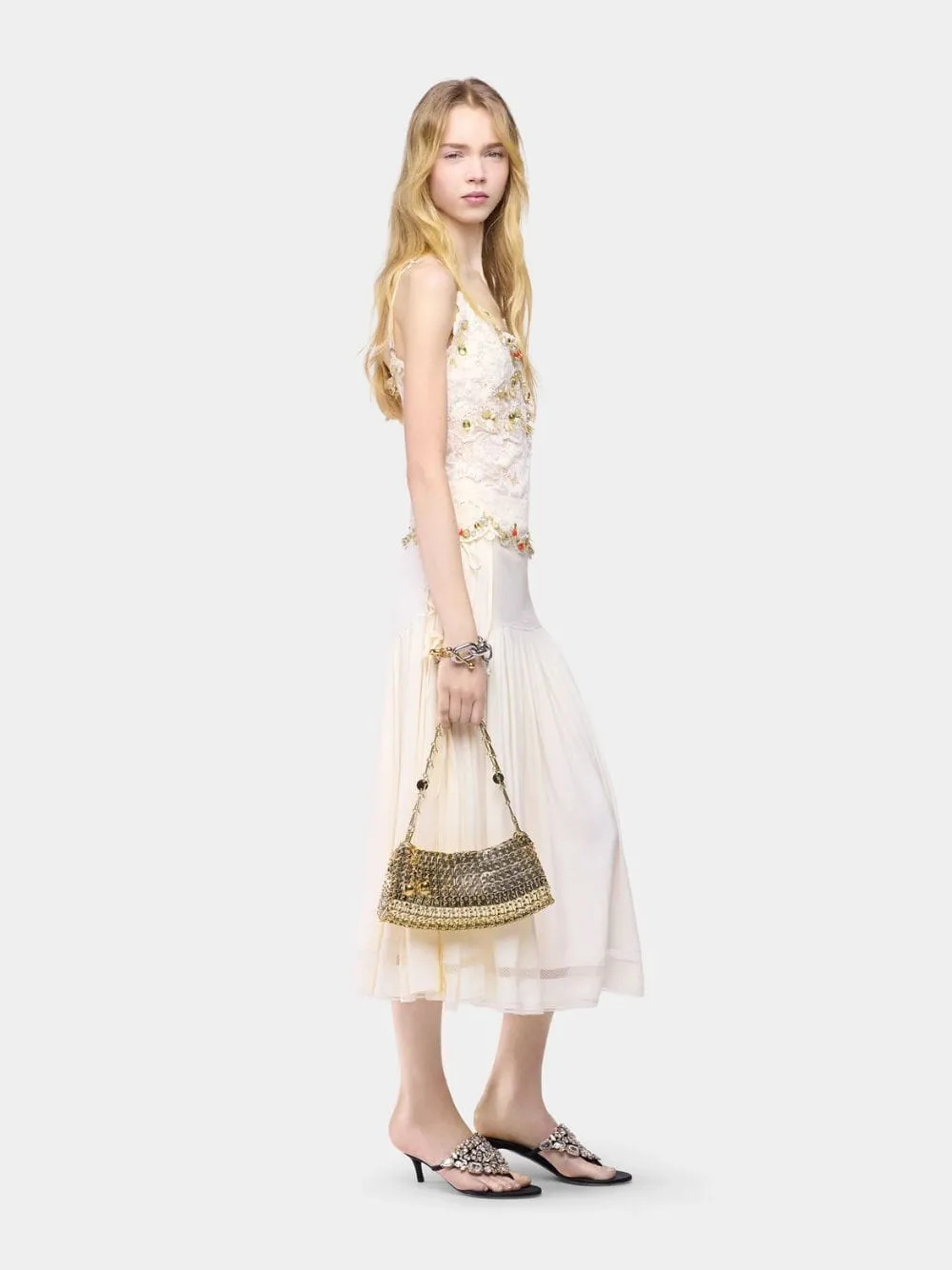 Gold 1969 Metal Disc Clutch Bag sold by Fashion Clinic product image thumbnail 2