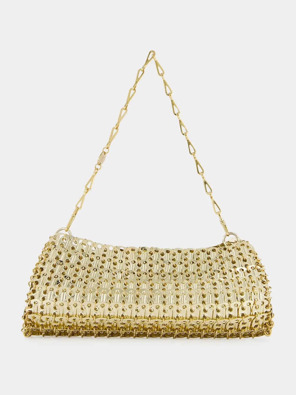 Gold 1969 Metal Disc Clutch Bag sold by Fashion Clinic product image thumbnail 3