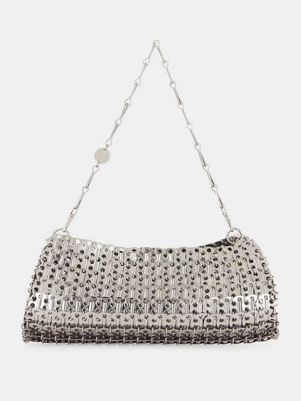 Silver 1969 Metal Disc Clutch Bag sold by Fashion Clinic product image thumbnail 3