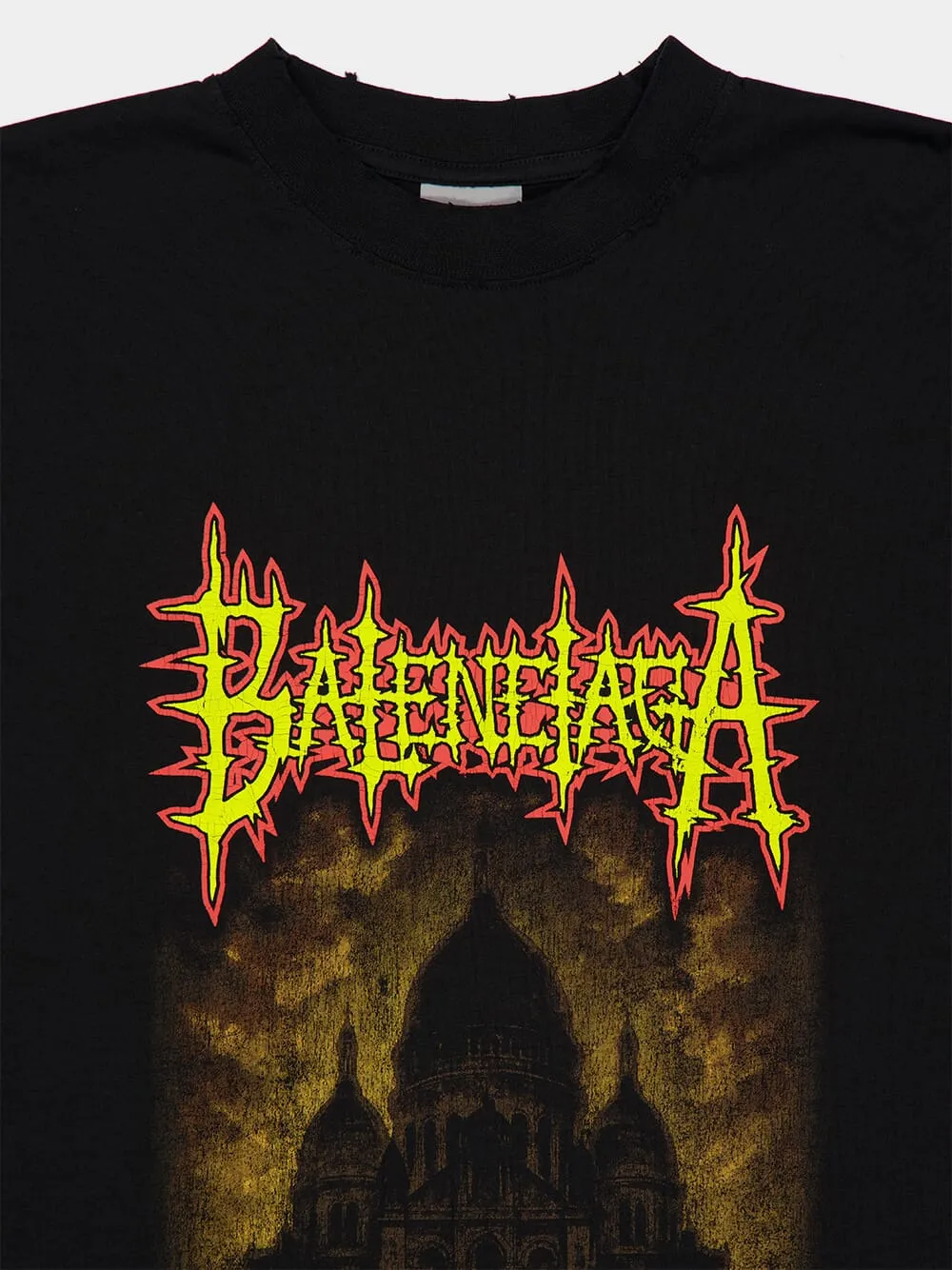 Black Cotton Graphic T-Shirt sold by Fashion Clinic product image thumbnail 3