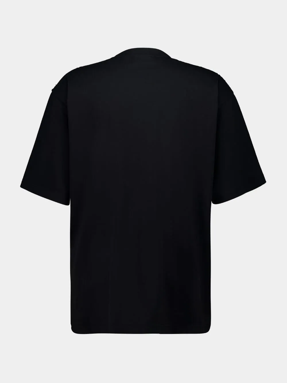 Black Cotton Graphic T-Shirt sold by Fashion Clinic product image thumbnail 2