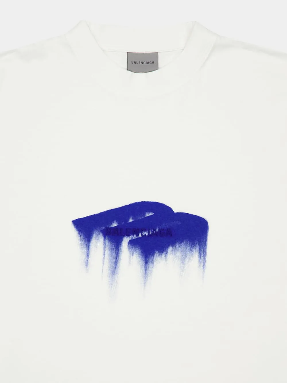 White Wet Brush Graphic Cotton T-Shirt sold by Fashion Clinic product image thumbnail 5