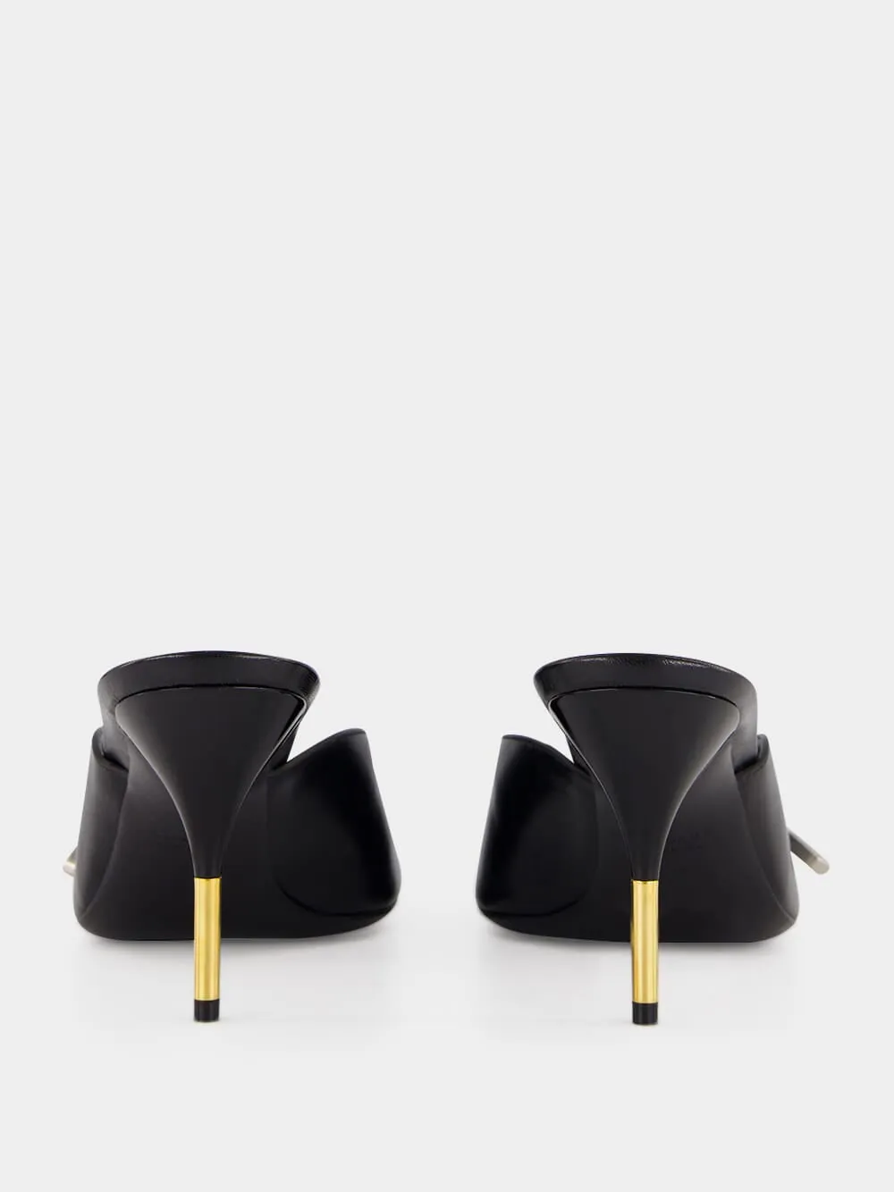 Black Nyx 80 Leather Mules sold by Fashion Clinic product image thumbnail 5