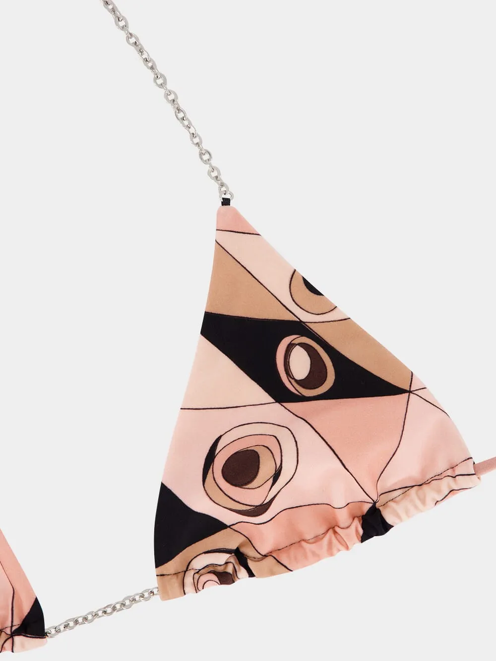 Nude Occhi Print Triangle Bikini Top sold by Fashion Clinic product image thumbnail 5