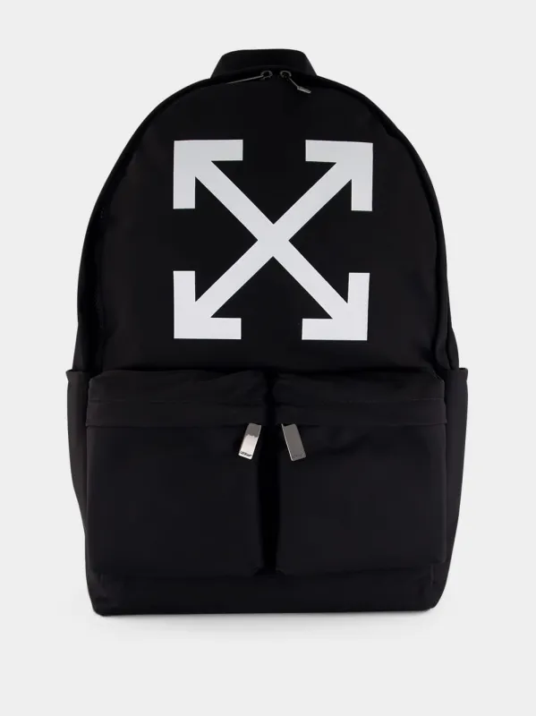 Black Full Arrow Backpack made by Off-White