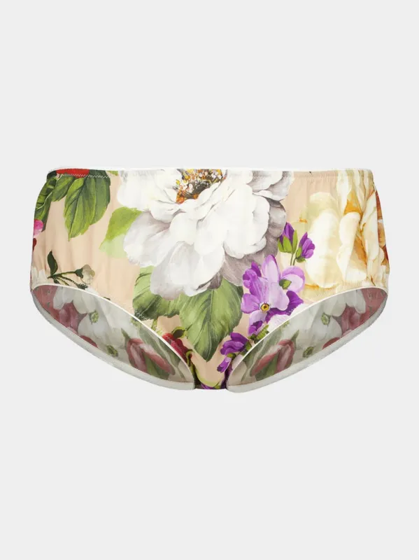 Floral Silk Briefs made by Dolce & Gabanna