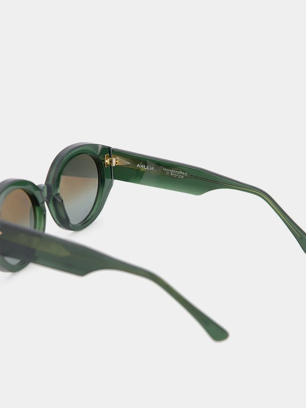 Art Deco Dark Green Sunglasses sold by Fashion Clinic product image thumbnail 4
