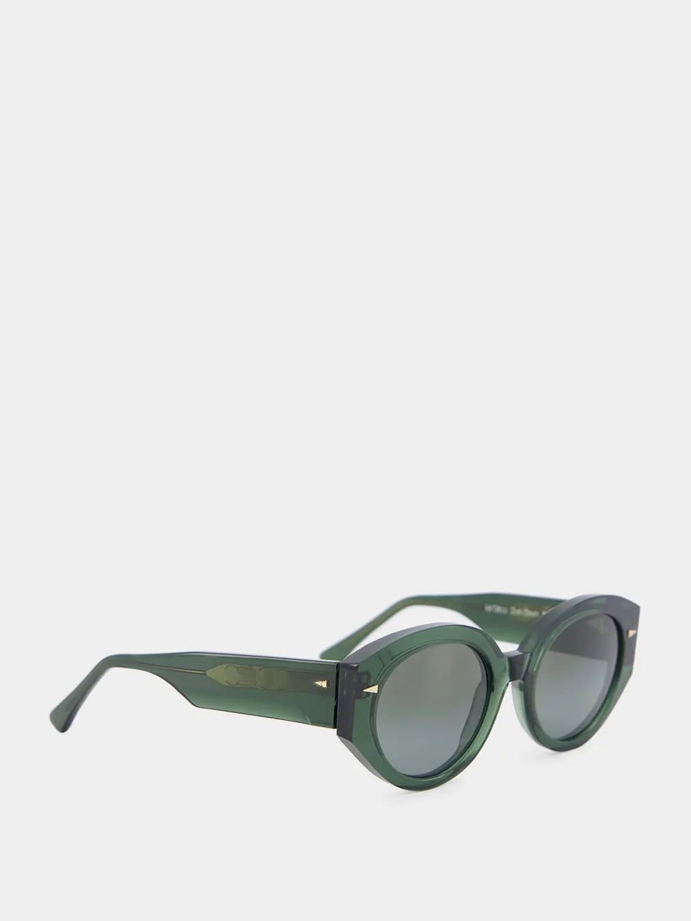 Art Deco Dark Green Sunglasses sold by Fashion Clinic product image thumbnail 3