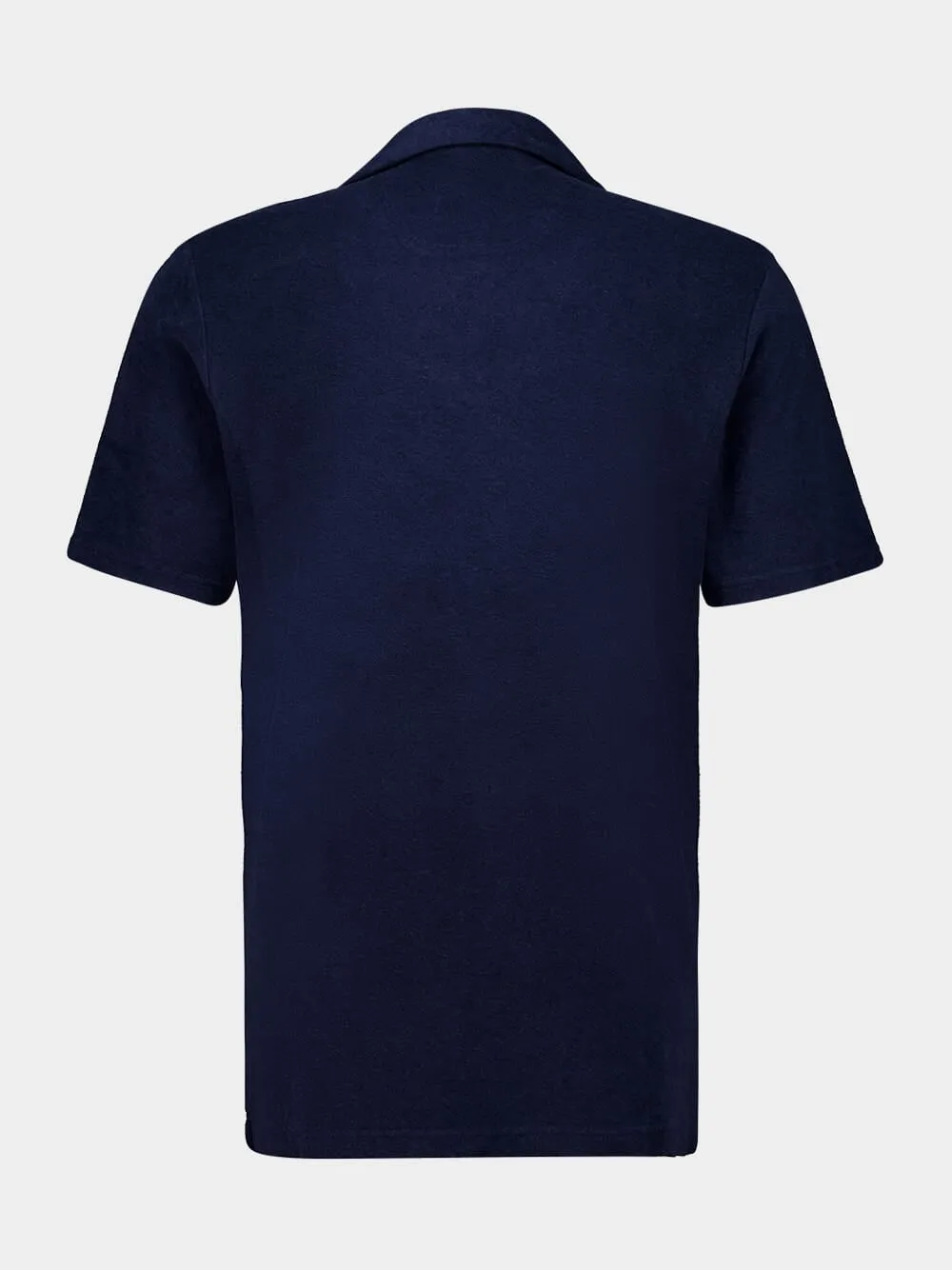 Navy Terry Cotton Polo sold by Fashion Clinic product image thumbnail 2