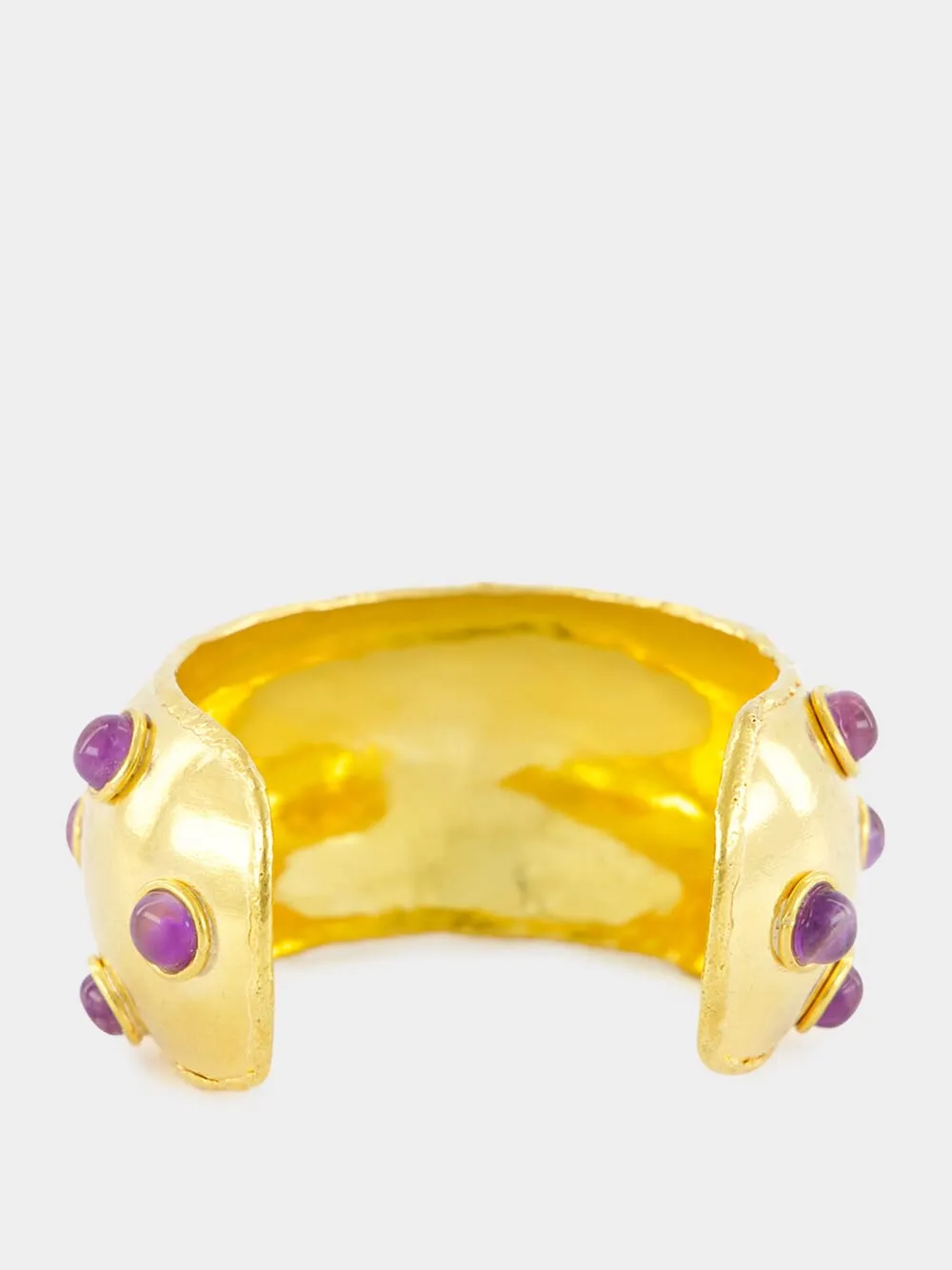 Gold Dune Amethyst Cuff sold by Fashion Clinic product image thumbnail 3