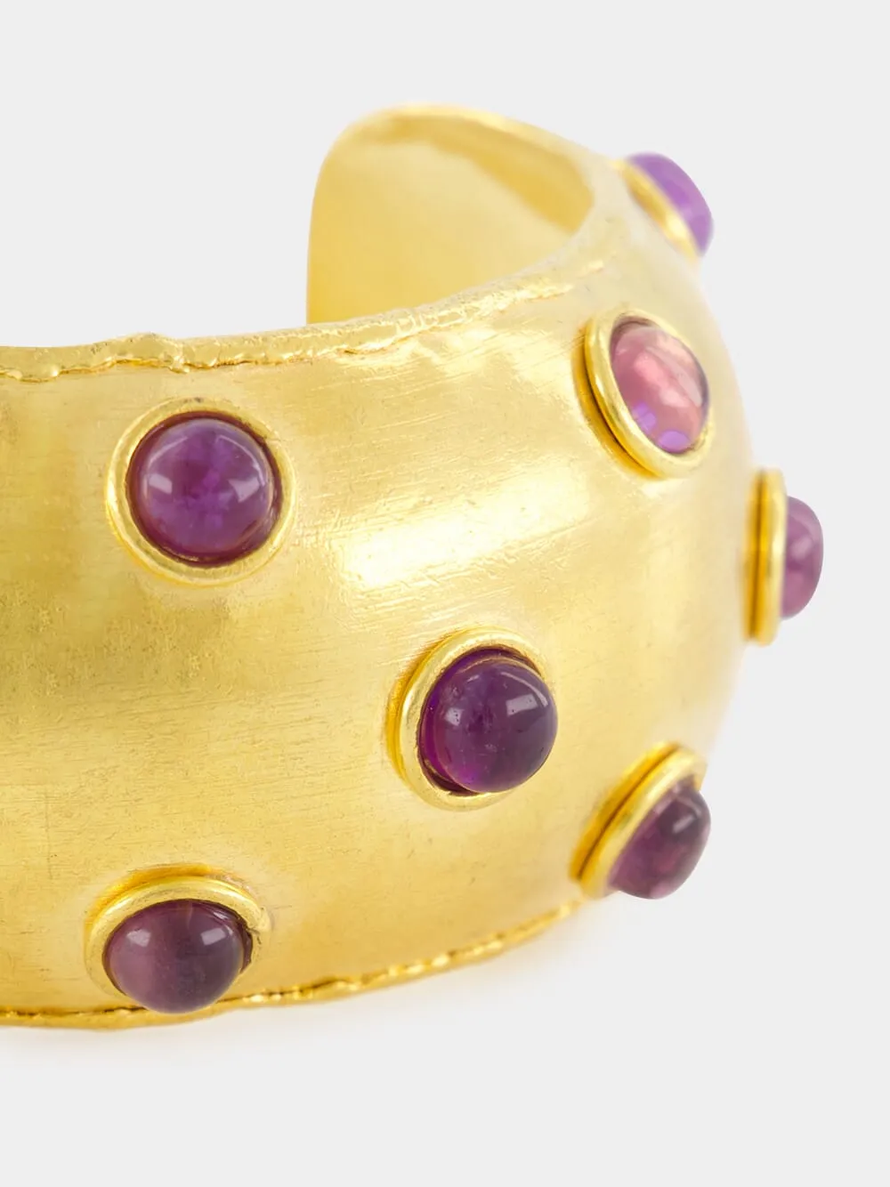 Gold Dune Amethyst Cuff sold by Fashion Clinic product image thumbnail 4