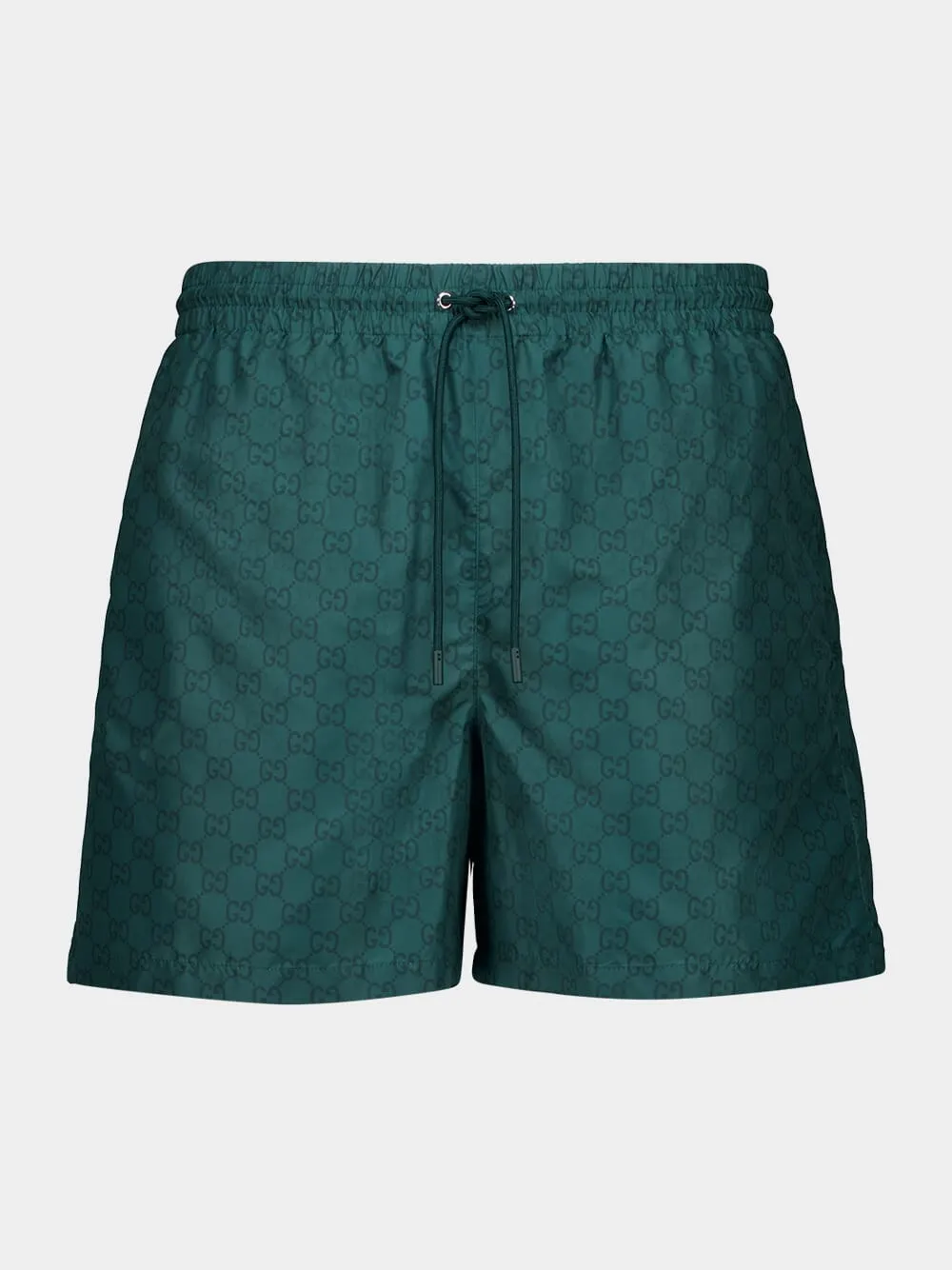 Glade Green GG Nylon Swim Shorts sold by Fashion Clinic