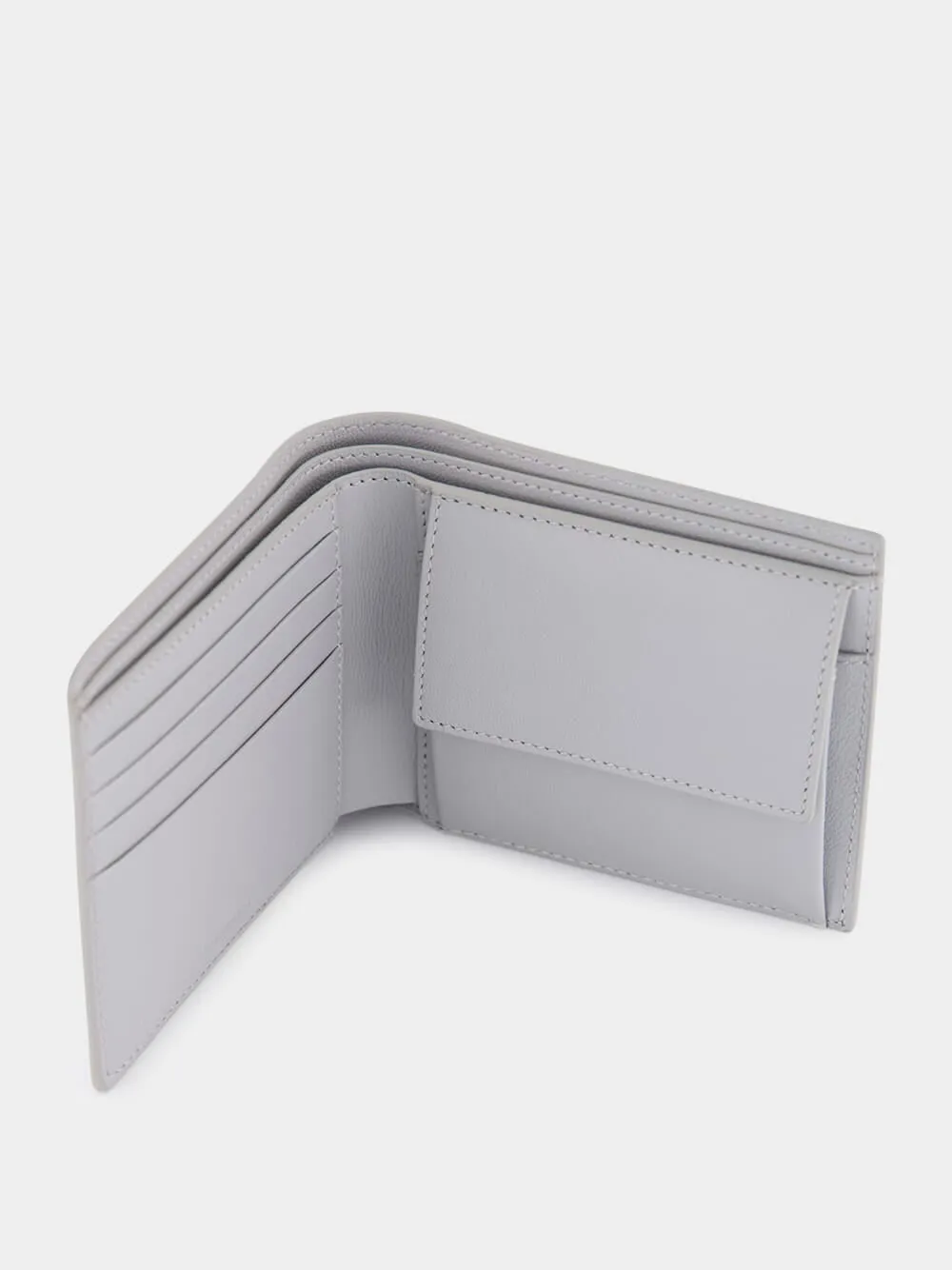 Light Grey Printed Leather Wallet sold by Fashion Clinic product image thumbnail 3
