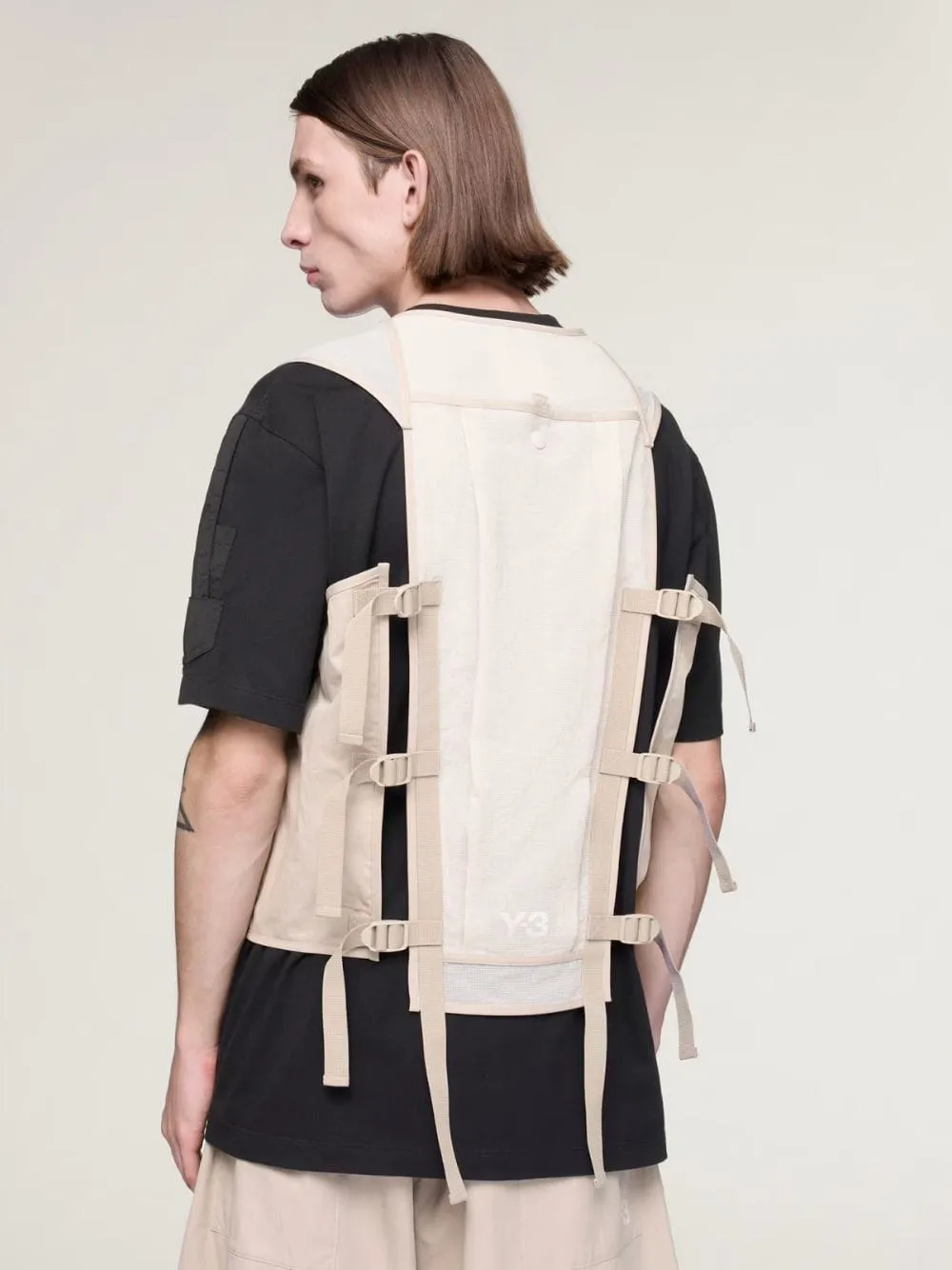 Light Brown Tactical Utility Vest sold by Fashion Clinic product image thumbnail 3