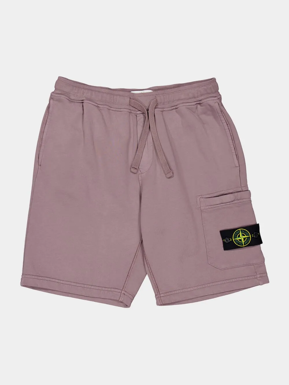 Purple Gray Cotton Fleece Jogger Shorts sold by Fashion Clinic product image thumbnail 5