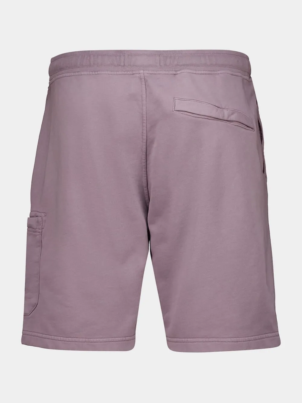 Purple Gray Cotton Fleece Jogger Shorts sold by Fashion Clinic product image thumbnail 2