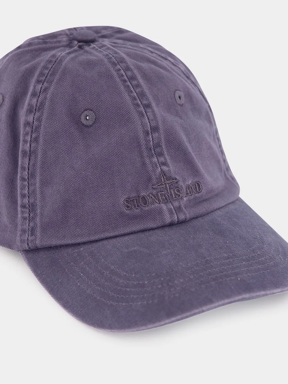 Blue Grey Cotton Baseball Cap sold by Fashion Clinic product image thumbnail 3