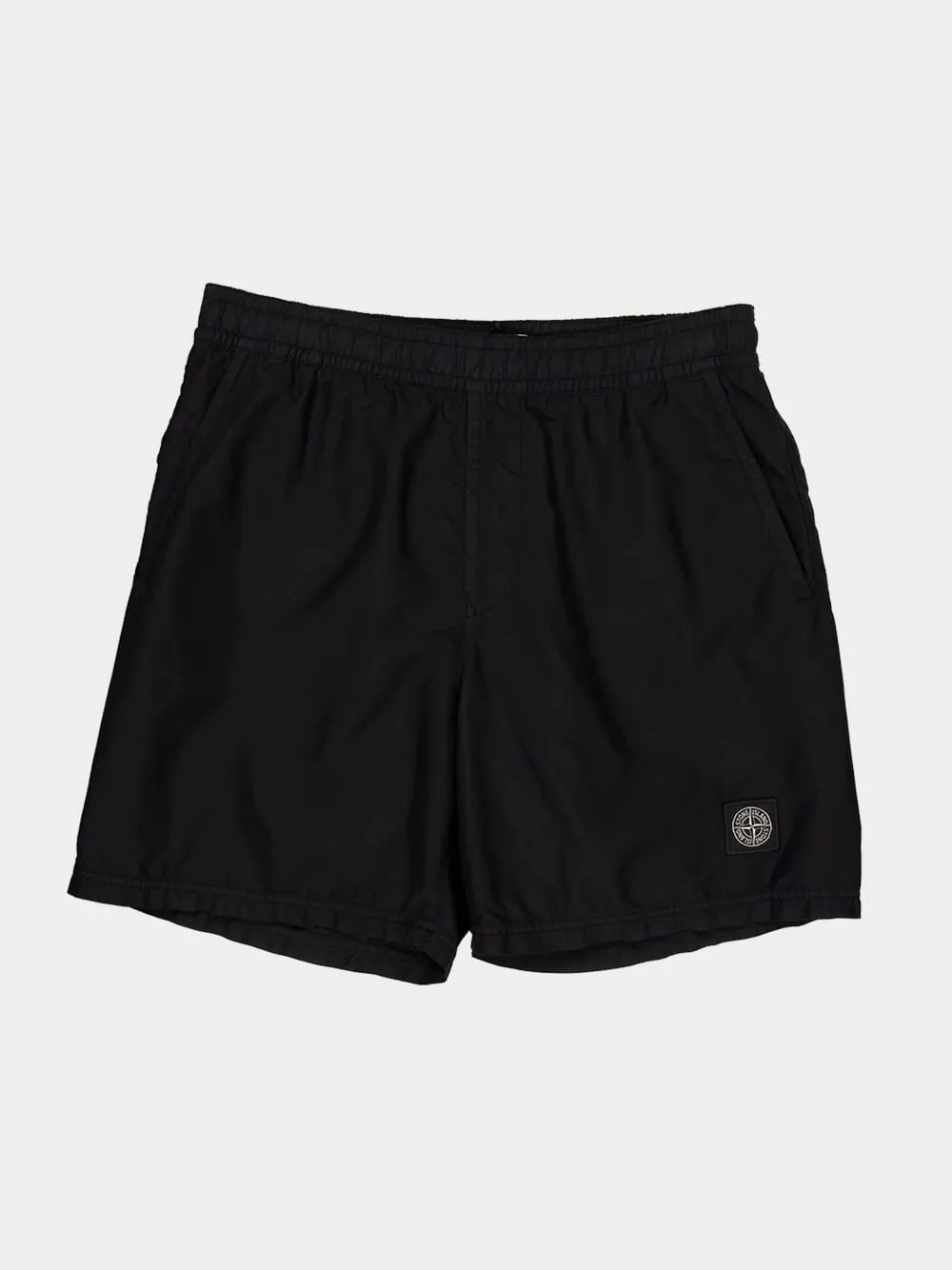 Black Brushed Nylon Swim Trunks sold by Fashion Clinic product image thumbnail 4