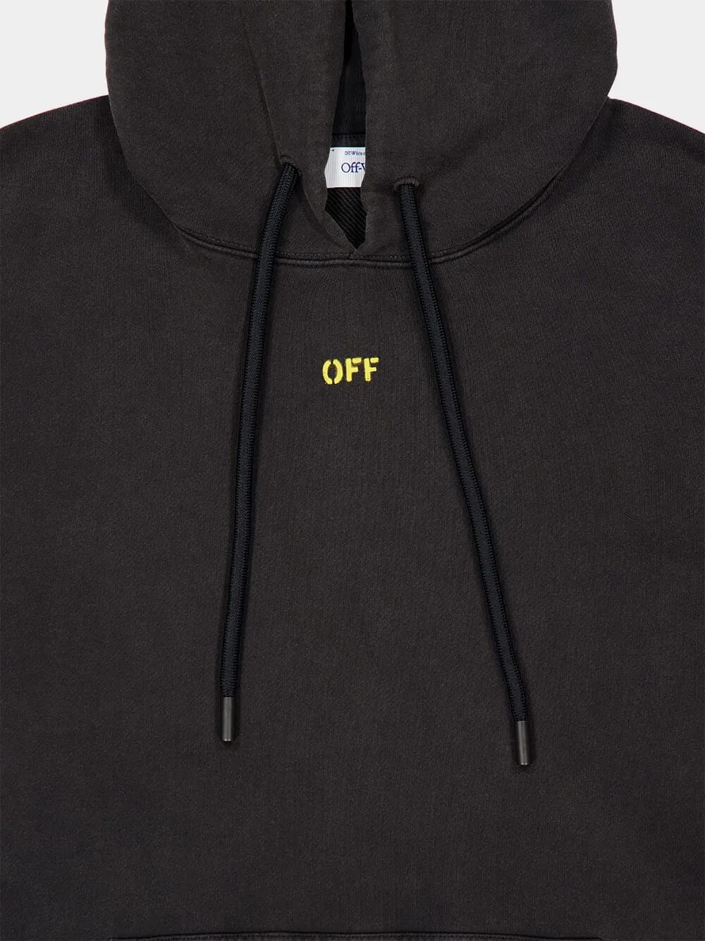 Black Fallen Caravaggio Cotton Hooded Sweatshirt sold by Fashion Clinic product image thumbnail 3