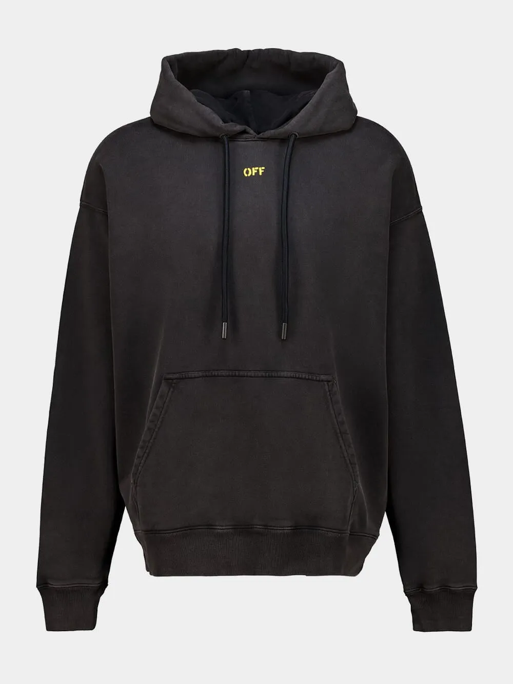 Black Fallen Caravaggio Cotton Hooded Sweatshirt sold by Fashion Clinic