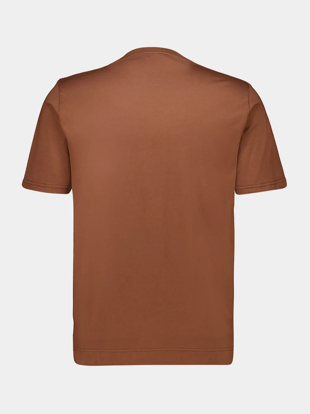 Sienna Brown Knitted Cotton T-Shirt sold by Fashion Clinic product image thumbnail 2