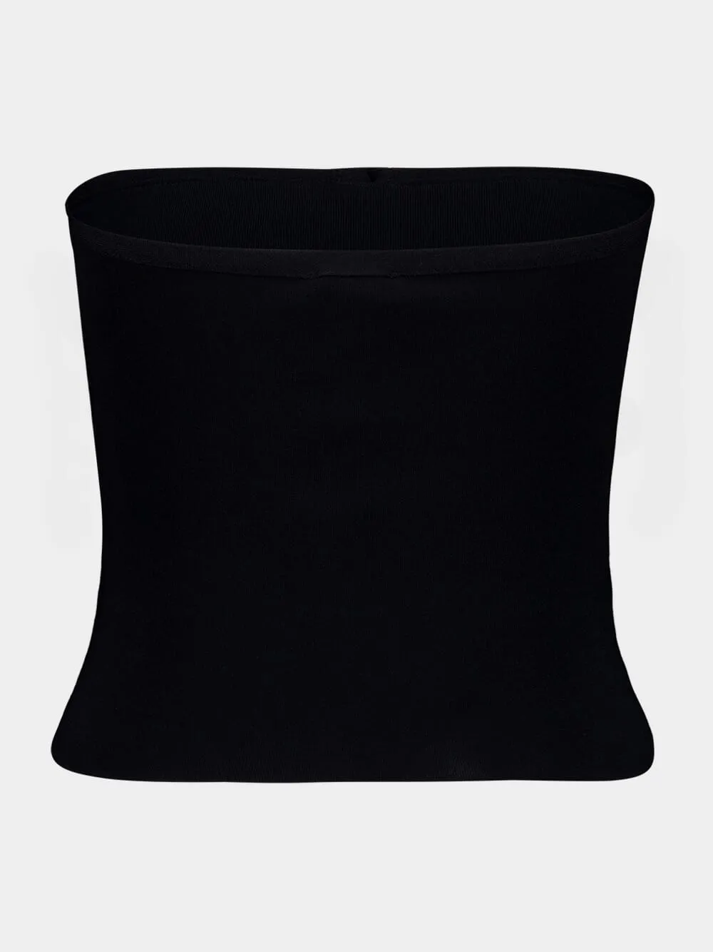Black Buckle Knit Bustier Top sold by Fashion Clinic product image thumbnail 4
