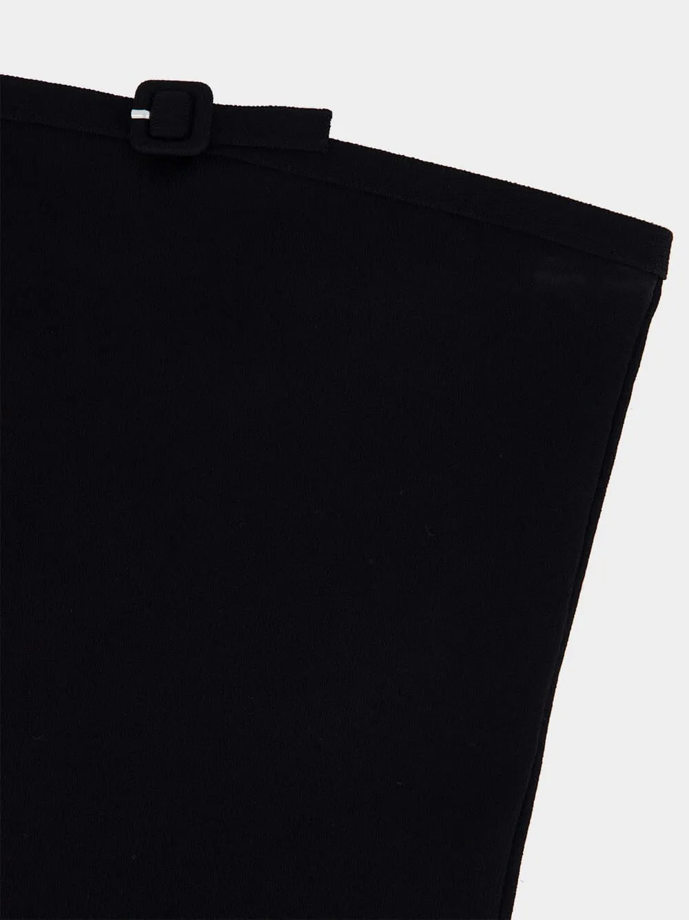 Black Buckle Knit Bustier Top sold by Fashion Clinic product image thumbnail 5