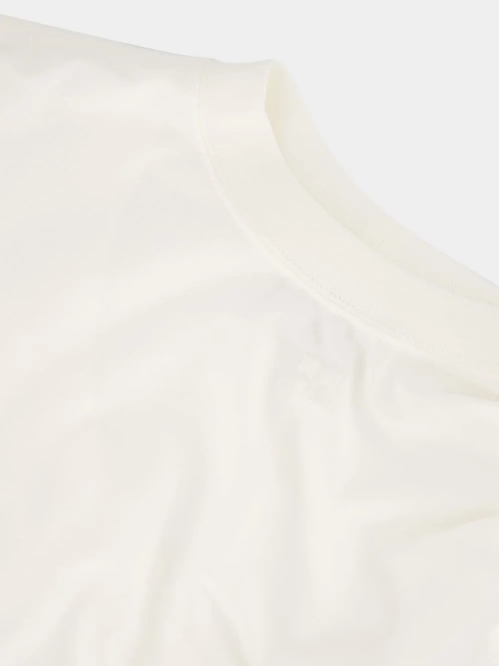 White Asymmetrical Twist Cotton T-Shirt sold by Fashion Clinic product image thumbnail 5