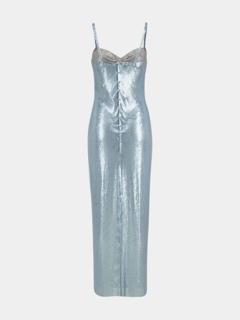 Sky Blue Aluminium Strap Maxi Dress sold by Fashion Clinic product image thumbnail 2