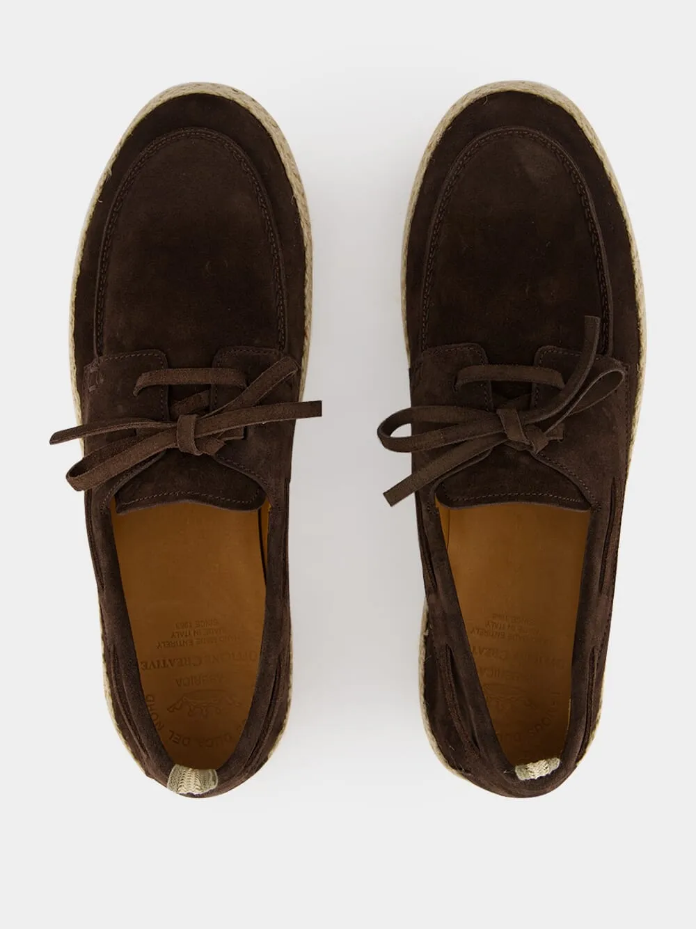 Brown Bowline 005 Suede Espadrilles sold by Fashion Clinic product image thumbnail 4