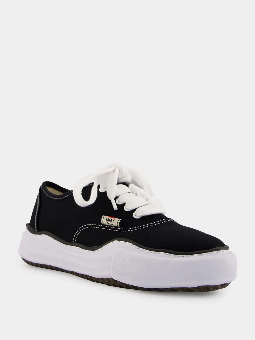 Black Baker Canvas Low-Top Sneakers sold by Fashion Clinic product image thumbnail 2