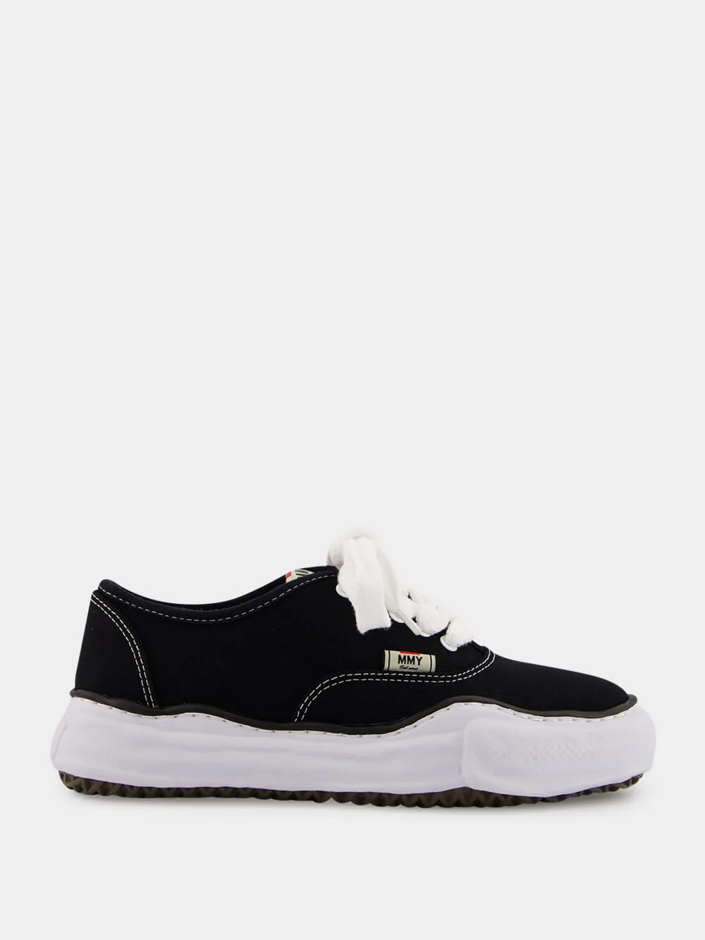 Black Baker Canvas Low-Top Sneakers sold by Fashion Clinic