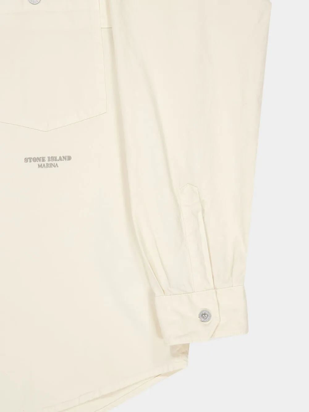 Ivory Cotton Marina Comfort-Fit Shirt sold by Fashion Clinic product image thumbnail 4