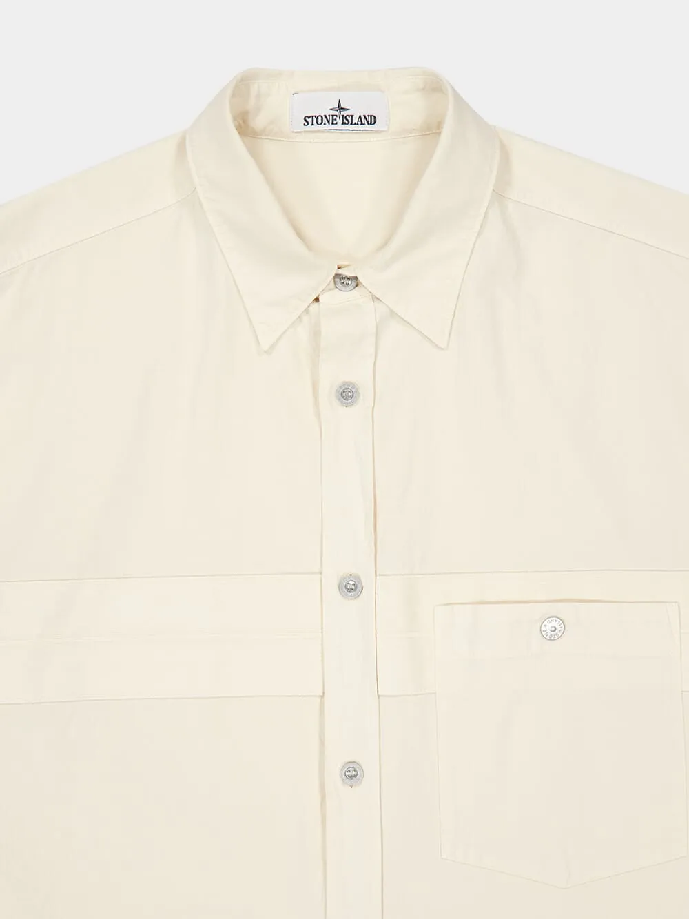 Ivory Cotton Marina Comfort-Fit Shirt sold by Fashion Clinic product image thumbnail 3