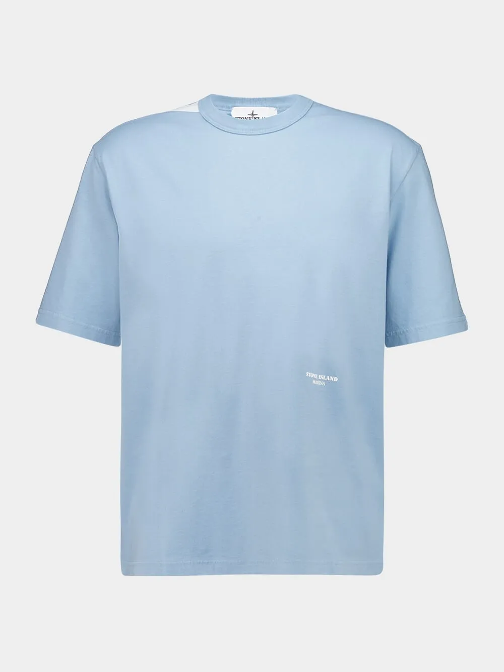 Powder Blue Marina Cotton T-Shirt sold by Fashion Clinic
