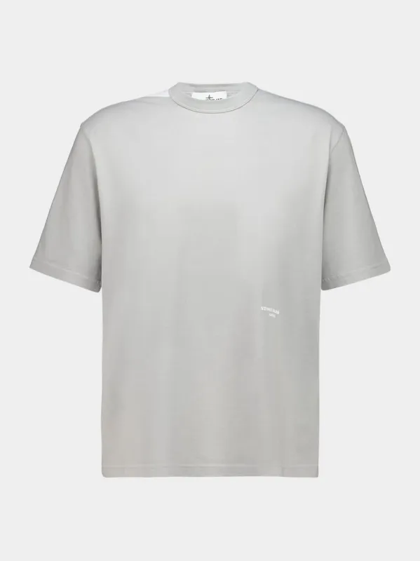 Gravel Grey Marina Cotton T-Shirt made by Stone Island