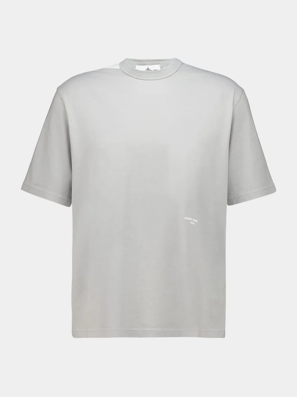 Gravel Grey Marina Cotton T-Shirt sold by Fashion Clinic