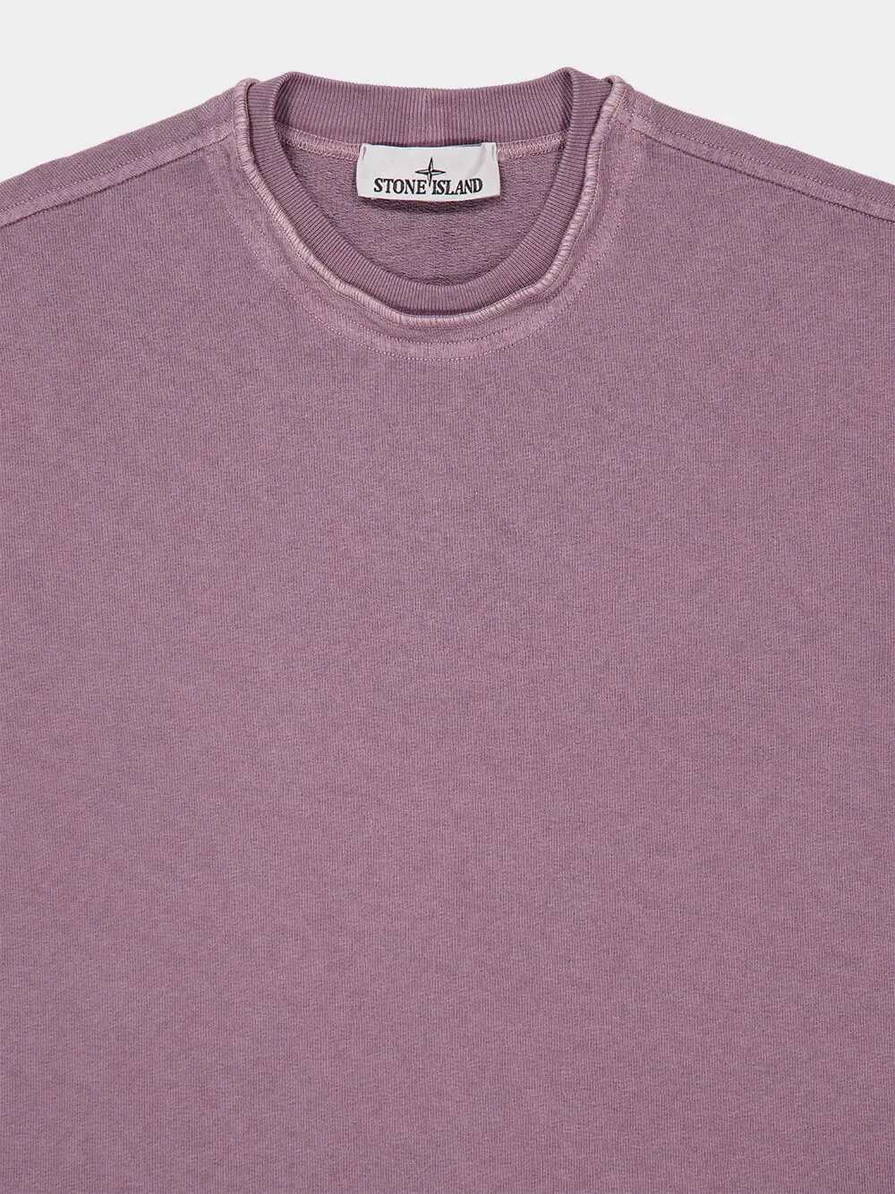 Purple Grey Malfilé Fleece Sweatshirt sold by Fashion Clinic product image thumbnail 3