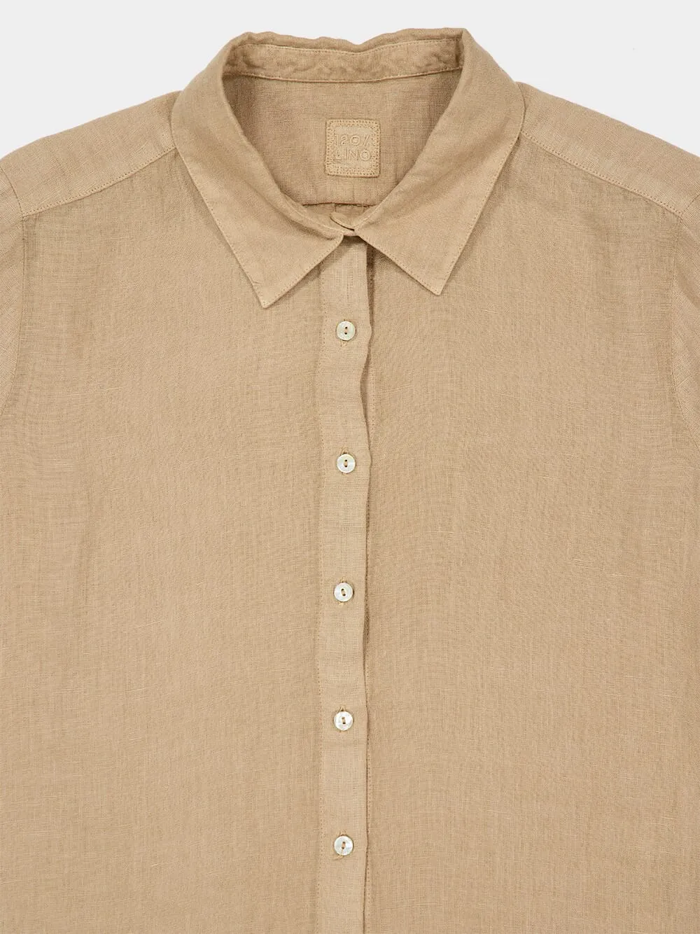 Savana Linen Long-Sleeve Shirt sold by Fashion Clinic product image thumbnail 3