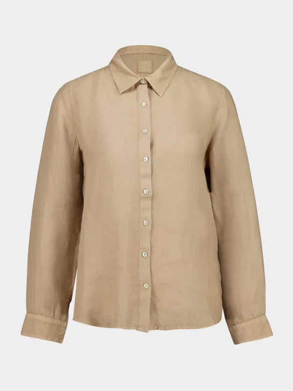 Savana Linen Long-Sleeve Shirt made by Fashion Clinic