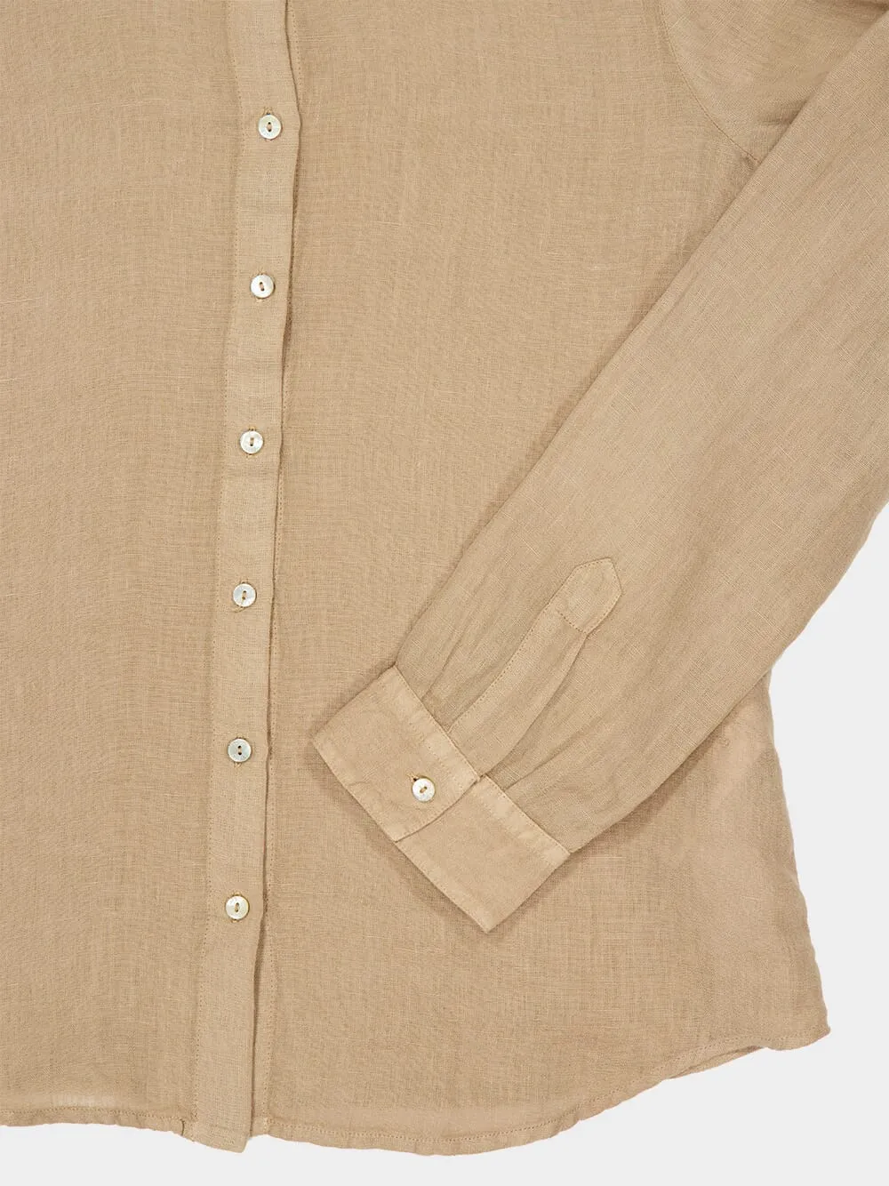 Savana Linen Long-Sleeve Shirt sold by Fashion Clinic product image thumbnail 4