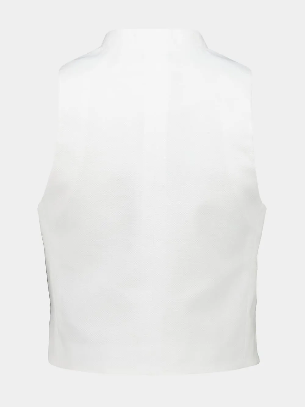 White Cotton Waist-Length Buttoned Top sold by Fashion Clinic product image thumbnail 2