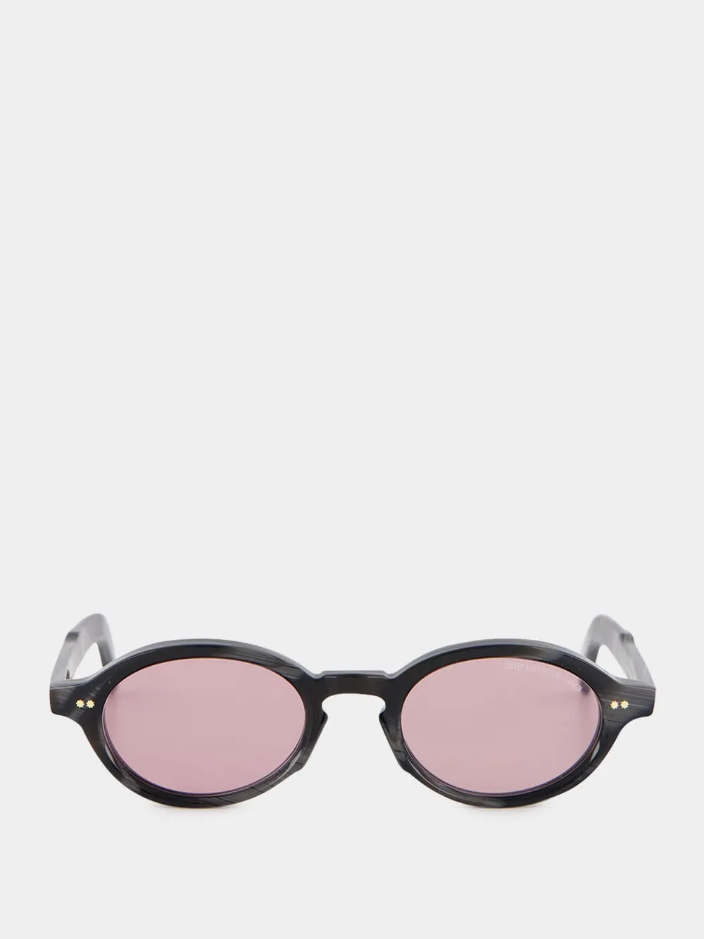 Black Horn GR13 Oval Sunglasses sold by Fashion Clinic