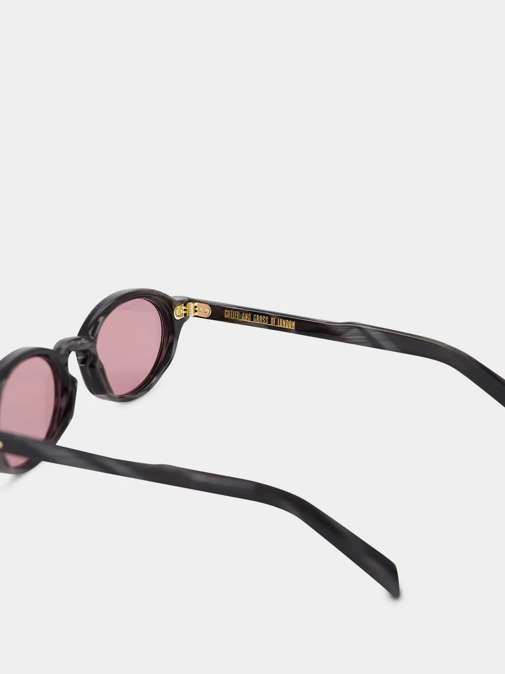 Black Horn GR13 Oval Sunglasses sold by Fashion Clinic product image thumbnail 4